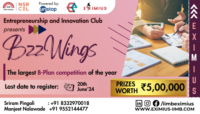 BzzWings 2024: Flagship B-Plan Competition