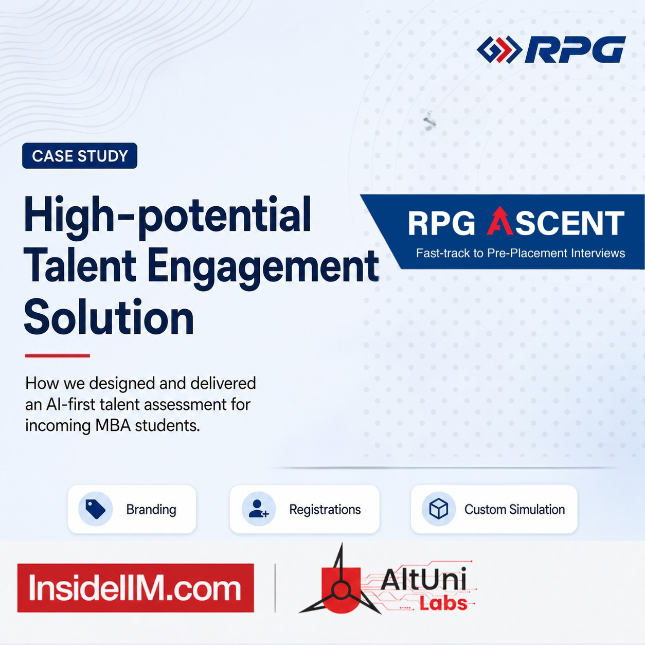 RPG Ascent case study: high-potential talent engagement solution built AI-first with AltUni Labs